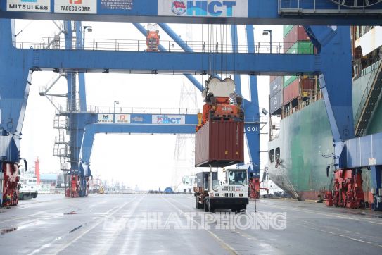Thu từ hoạt động xuất nhập khẩu khu vực Hải Phòng hơn 6.150 tỷ đồng trong tháng 2