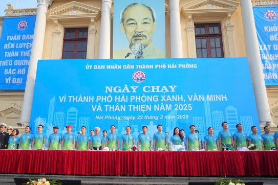 Ngày chạy vì thành phố Hải Phòng xanh, văn minh và thân thiện năm 2025