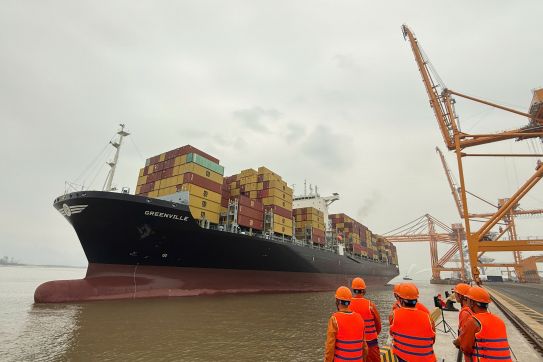 Cảng Hải Phòng đón chuyến tàu thử nghiệm đầu tiên của Hãng tàu MSC