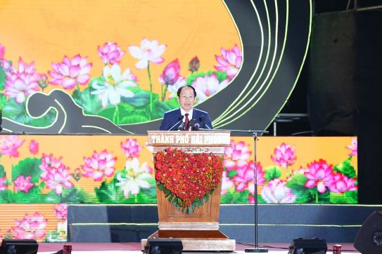 Diễn văn Kỷ niệm của đồng chí Bí thư Thành ủy tại Lễ Kỷ niệm 70 năm Ngày Giải phóng Hải Phòng (13/5/1955 - 13/5/2025)