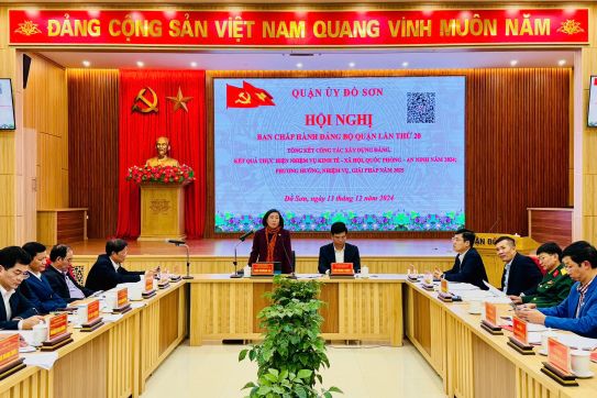 Năm 2025, quận Đồ Sơn chọn Chủ đề năm: “Tập trung chỉnh trang đô thị - giải phóng mặt bằng -  thu, chi ngân sách và chuyển đổi số”
