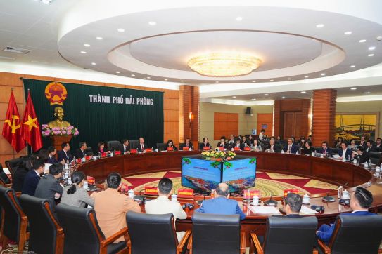 Chủ tịch UBND thành phố tiếp và làm việc với Đoàn doanh nghiệp khu vực Vịnh lớn Quảng Đông – Hồng Kông – Ma Cao (Trung Quốc)