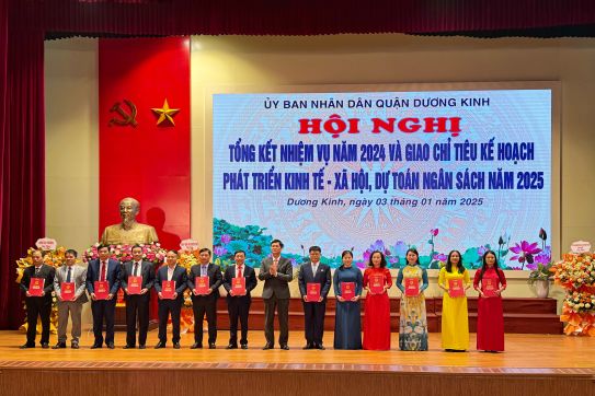 Quận Dương Kinh giao chỉ tiêu kế hoạch phát triển kinh tế - xã hội, dự toán ngân sách năm 2025