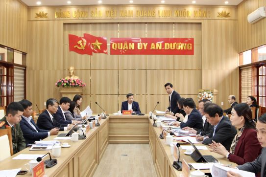 Quận ủy An Dương tập trung lãnh đạo tổ chức thành công Đại hội Đảng các Chi, Đảng bộ trực thuộc