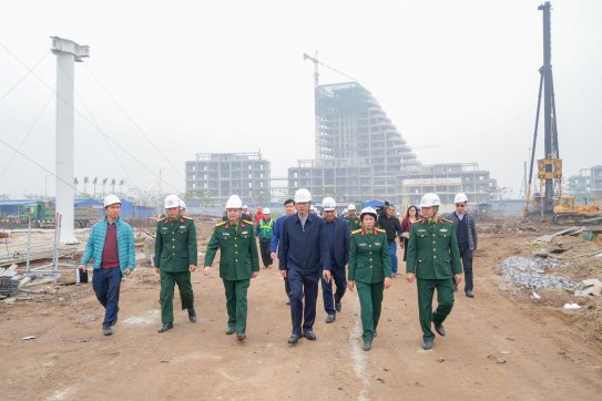 Lãnh đạo thành phố kiểm tra tiến độ các Dự án đầu tư xây dựng tại khu vực Bắc sông Cấm
