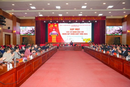 Lãnh đạo thành phố gặp mặt các cơ quan báo chí nhân dịp Xuân Giáp Thìn 2024