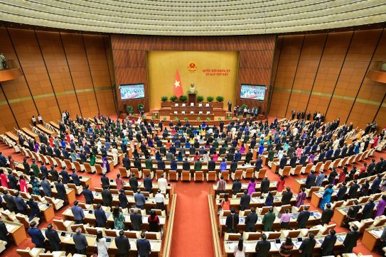 Khai mạc Kỳ họp thứ 7, Quốc hội khoá XV, thông qua Nghị quyết bầu đồng chí Trần Thanh Mẫn, giữ chức Chủ tịch Quốc hội