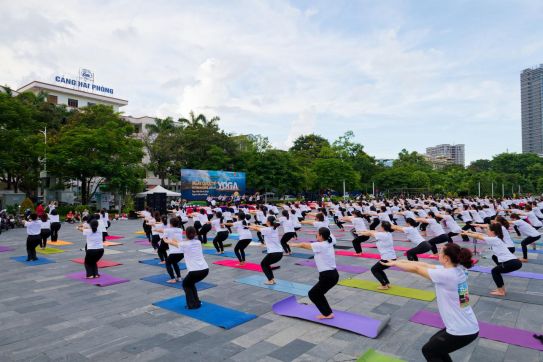 Tổ chức Ngày Quốc tế Yoga “Yoga vì bản thân và xã hội” tại Hải Phòng