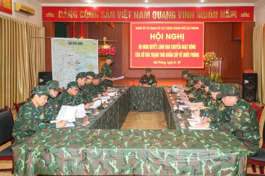 Sở Xây dựng thành phố Diễn tập bảo đảm tác chiến khu vực phòng thủ năm 2024