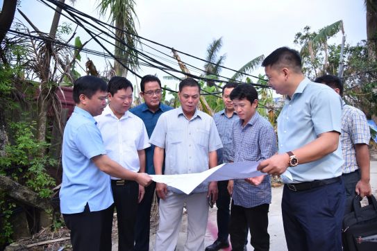 Chủ tịch UBND thành phố kiểm tra GPMB các dự án trong quy hoạch tổng thể Cảng hàng không quốc tế Cát Bi