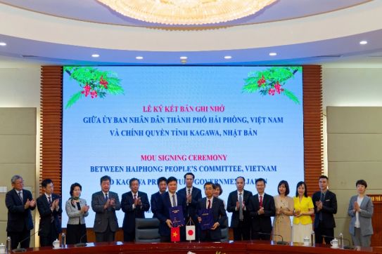 Thành phố Hải Phòng tiếp, làm việc và ký Bản ghi nhớ về về thiết lập quan hệ giao lưu và hợp tác giữa hai địa phương với tỉnh Kagawa (Nhật Bản)                 
