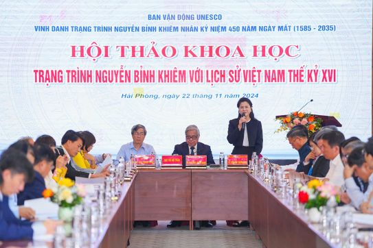 Đông đảo các nhà khoa học trong và ngoài thành phố tham dự Hội thảo khoa học “Trạng Trình Nguyễn Bỉnh Khiêm với lịch sử Việt Nam thế kỷ 16”