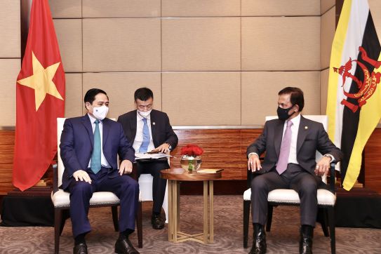 Thủ tướng Chính phủ Phạm Minh Chính hội kiến Quốc vương Brunei