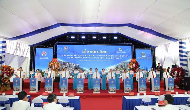Hải Phòng: Khởi công Dự án Nhà lưu trú cho công nhân tại Khu công nghiệp Đại An mở rộng – Kiến tạo hệ sinh thái công nghiệp bền vững